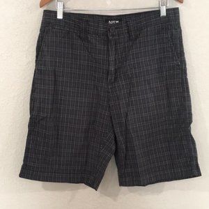 Apt 9. Men’s Checkered Chino Shorts Size 34 Black Blue 100% Cotton